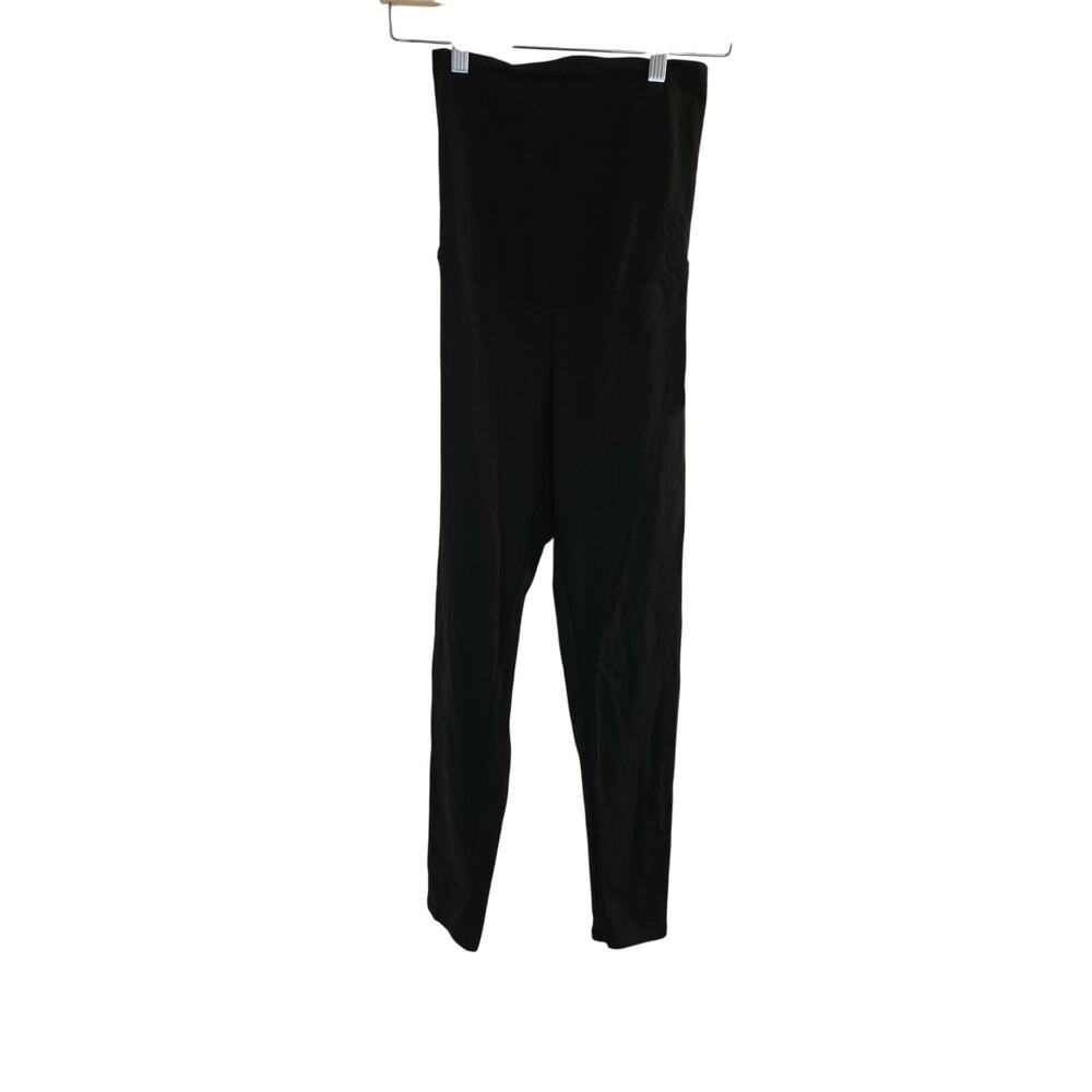 MATERNITY Black Leggings Full Panel SZ MEDIUM M motherhood